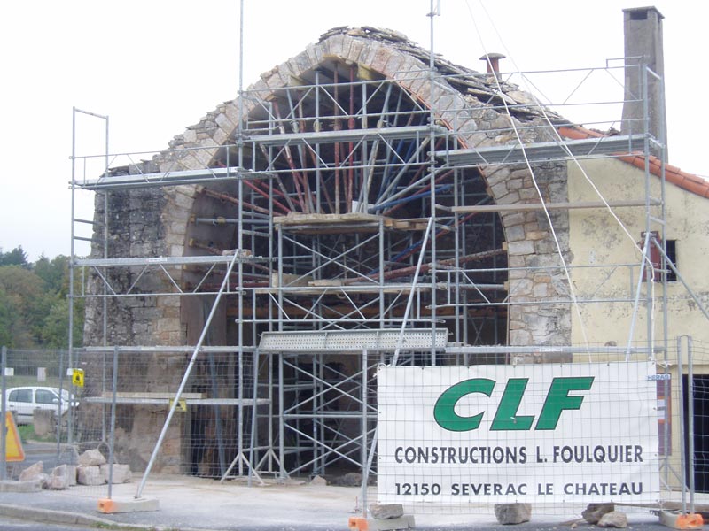 Transformation de façade en travaux